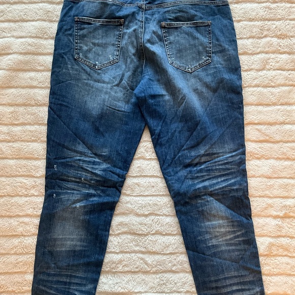 APHRODITE Brand distress woman BLUE DENIM JEANS. - Picture 3 of 4